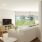 a living room with a white couch